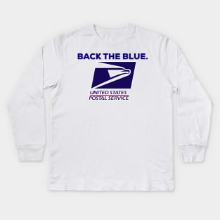 Back the Blue Post Office United States Postal Service ACAB Shirt Kids Long Sleeve T-Shirt